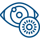 contact lens blue